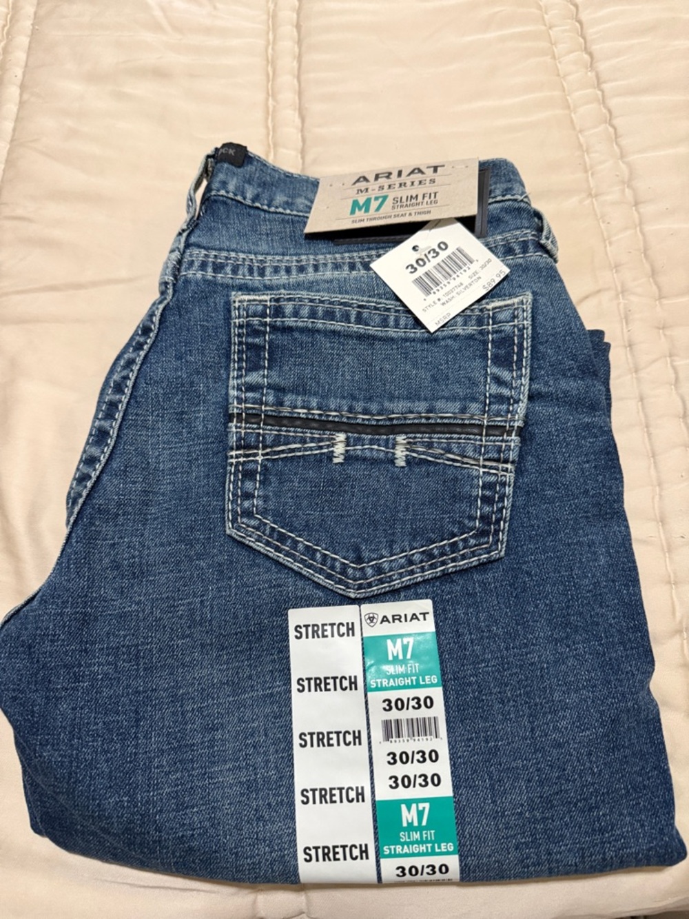 Ariat M7 Slim Fit Straight Leg Jeans - Blue